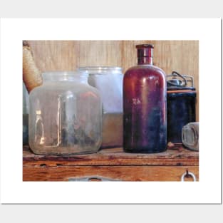 Antique Glass Posters and Art